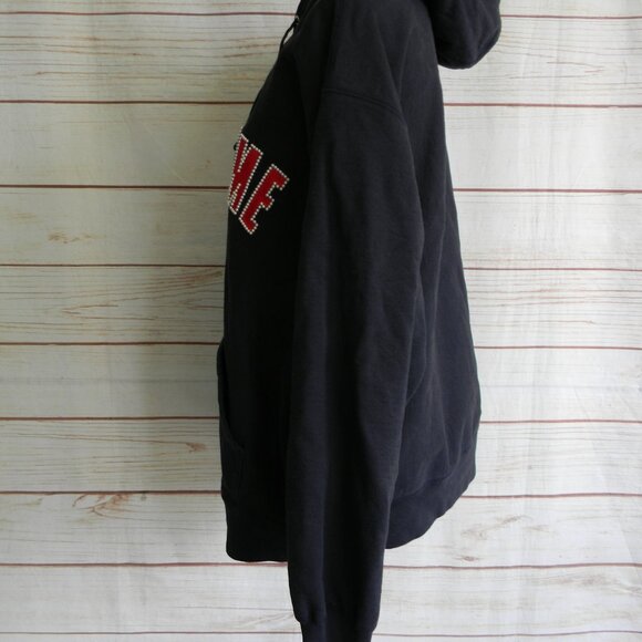 SUPREME WM'S NAVY BLUE PEARL LOGO HOODIE HOODED SWEATSHIRT SZ L - Picture 3 of 10